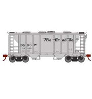 Roundhouse 2398 HO PS-2 2003 2 Bay Covered Hopper Rio Grande D&RGW 18010