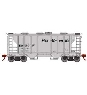 Roundhouse 2399 HO PS-2 2003 2 Bay Covered Hopper Rio Grande D&RGW 18334