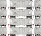 Roundhouse 2420 HO PS-2 2003 2 Bay Covered Hopper Northern Pacific NP 4 Pack