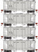 Roundhouse 2420 HO PS-2 2003 2 Bay Covered Hopper Northern Pacific NP 4 Pack