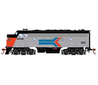 Roundhouse 3255 HO Scale EMD F7A Amtrak Phase 1 104