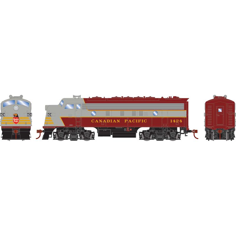 Roundhouse 3318 HO Scale EMD F7A Canadian Pacific CPR 1424 DC