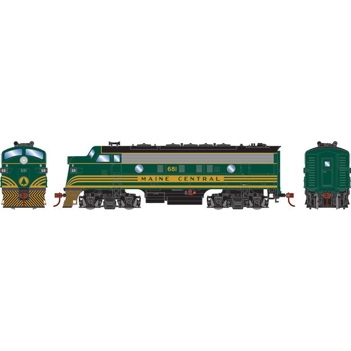 Roundhouse 3331 HO Scale EMD F7A Maine Central MEC 681 DC