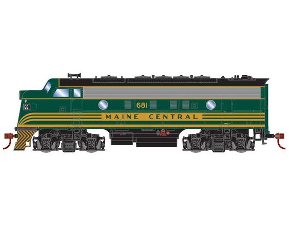 Roundhouse 3331 HO Scale EMD F7A Maine Central MEC 681 DC