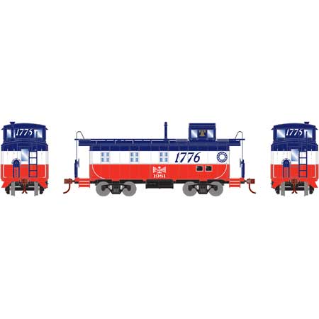 Roundhouse 74166 HO Scale Cupola Caboose Bessemer Lake & Erie Bicentennial B&LE 1981