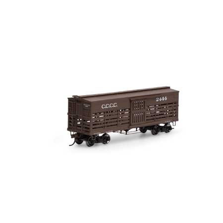 Roundhouse 75274 HO Scale 36' Old Time Stock Car CCCC 2444
