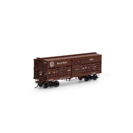 Roundhouse 75283 HO Scale 36' Old Time Stock Car Cotton Belt SSW 8213