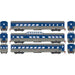 Roundhouse 79125 HO Scale Streamlined Passenger 3 Car Set CSX