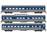 Roundhouse 79125 HO Scale Streamlined Passenger 3 Car Set CSX