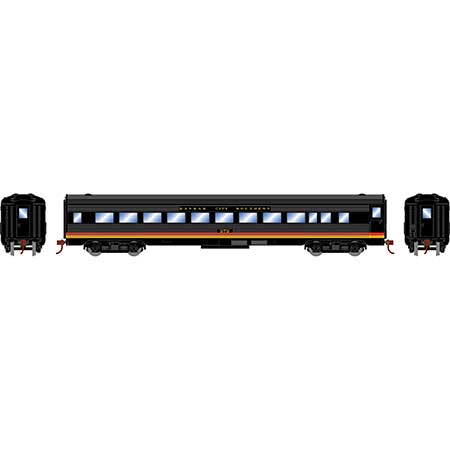 Roundhouse 79126 HO Scale Streamlined Passenger Coach Kansas City Southern KCS 272