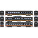 Roundhouse 79127 HO Scale Streamlined Passenger 3 Car Set Kansas City Southern