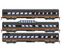 Roundhouse 79127 HO Scale Streamlined Passenger 3 Car Set Kansas City Southern