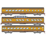 Roundhouse 79131 HO Scale Streamlined Passenger 3 Car Set Union Pacific UP