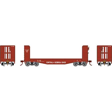 Roundhouse 81479 HO Scale 40' Pulpwood Flatcar Central of Georgia CG 10433