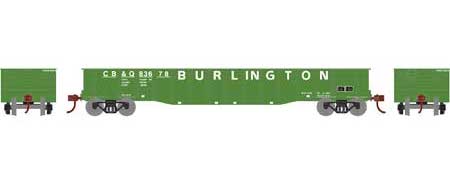 Roundhouse 82070 HO Scale 50' Gondola Chicago Burlington and Quincy CB&Q 83678