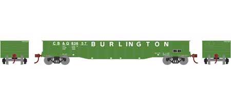 Roundhouse 82071 HO Scale 50' Gondola Chicago Burlington and Quincy CB&Q 83657