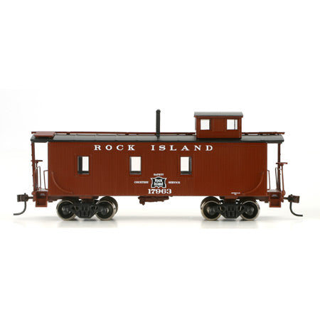Roundhouse 84272 HO Scale 3 Window Caboose Rock Island RI 17963 - NOS