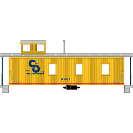 Roundhouse 84368 HO Scale 3 Window Caboose Chesapeake & Ohio C&O A481