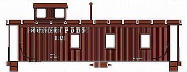 Roundhouse 84389 HO Scale 3 Window Caboose Southern Pacific SP 656 - NOS