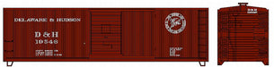Roundhouse 85200 HO Scale 40' Double Sheathed Boxcar Delaware & Hudson D&H 19546 - NOS