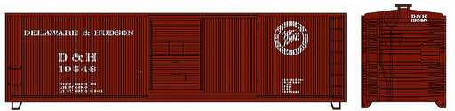 Roundhouse 85200 HO Scale 40' Double Sheathed Boxcar Delaware & Hudson D&H 19546 - NOS