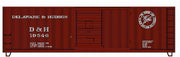 Roundhouse 85202 HO Scale 40' Double Sheathed Boxcar Delaware & Hudson D&H 20734 - NOS