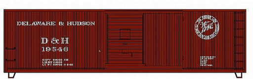 Roundhouse 85202 HO Scale 40' Double Sheathed Boxcar Delaware & Hudson D&H 20734 - NOS