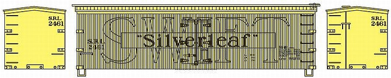 Roundhouse 85510 HO Scale 36' Wood Meat Reefer Swift Silverleaf SRL 2466 - NOS