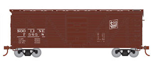 Roundhouse 85720 HO Scale 40' Single Sheathed Boxcar SOO Line 75658