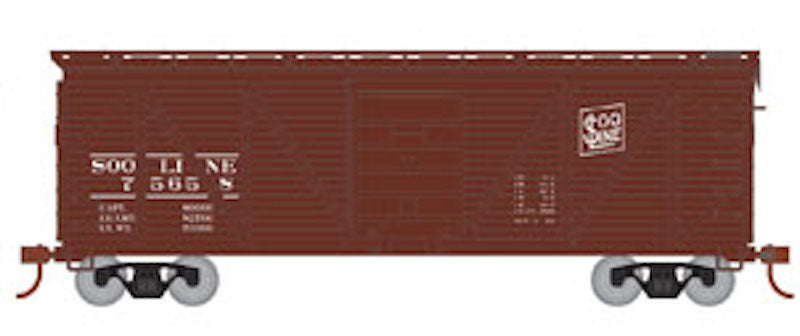 Roundhouse 85720 HO Scale 40' Single Sheathed Boxcar SOO Line 75658