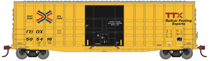 Roundhouse 88085 HO Scale 50' Waffle High Cube Boxcar TTX FBOX 505421