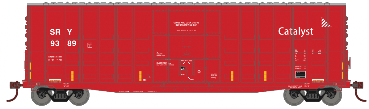 Roundhouse 88179 HO Scale 50' Waffle High Cube Boxcar SRY 9421