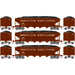 Roundhouse 88181 HO Scale 40' Offset Open Hopper Western Maryland WM 3 Pack
