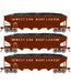 Roundhouse 88181 HO Scale 40' Offset Open Hopper Western Maryland WM 3 Pack