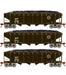 Roundhouse 88182 HO Scale 40' Offset Open Hopper Missouri Pacific MP 3 Pack