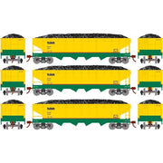 Roundhouse 88183 HO Scale 40' Offset Open Hopper Peabody Coal PCCX 3 Pack