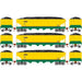Roundhouse 88183 HO Scale 40' Offset Open Hopper Peabody Coal PCCX 3 Pack