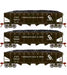 Roundhouse 88186 HO Scale 40' Offset Open Hopper Chesapeake & Ohio C&O 3 Pack
