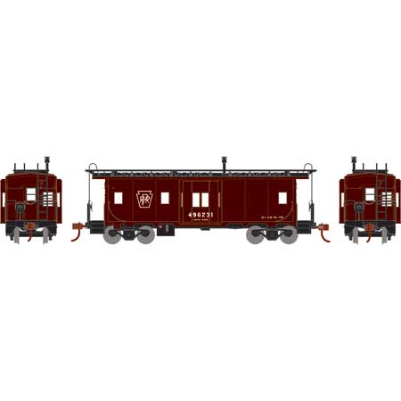 Roundhouse 90184 HO Scale Bay Window Caboose Pennsylvania PRR 496231