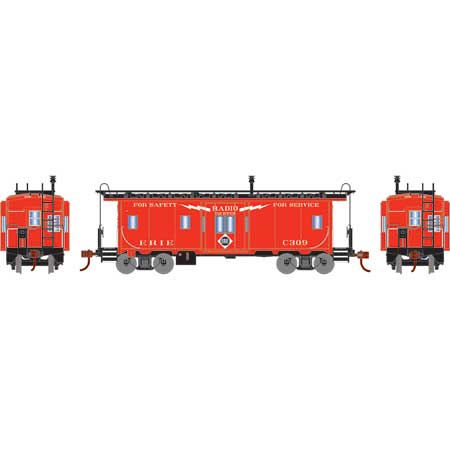 Roundhouse 90186 HO Scale Bay Window Caboose Erie C309