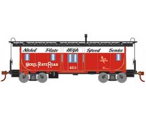 Roundhouse 90192 HO Scale Bay Window Caboose Nickel Plate Road NKP 413