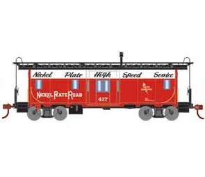 Roundhouse 90193 HO Scale Bay Window Caboose Nickel Plate Road NKP 417