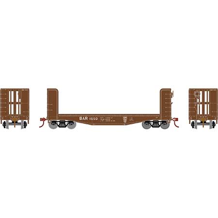 Roundhouse 91453 HO Scale 40' Pulpwood Flatcar Bangor & Aroostook BAR 1550