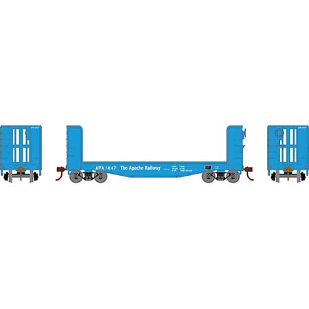 Roundhouse 91463 HO Scale 40' Pulpwood Flatcar Apache Railway APA 1447