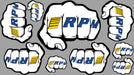 RPM 70020 Fist Logo Decal Sheets