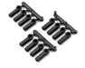 RPM 73372 Black Heavy Duty Rod Ends 12 Pack