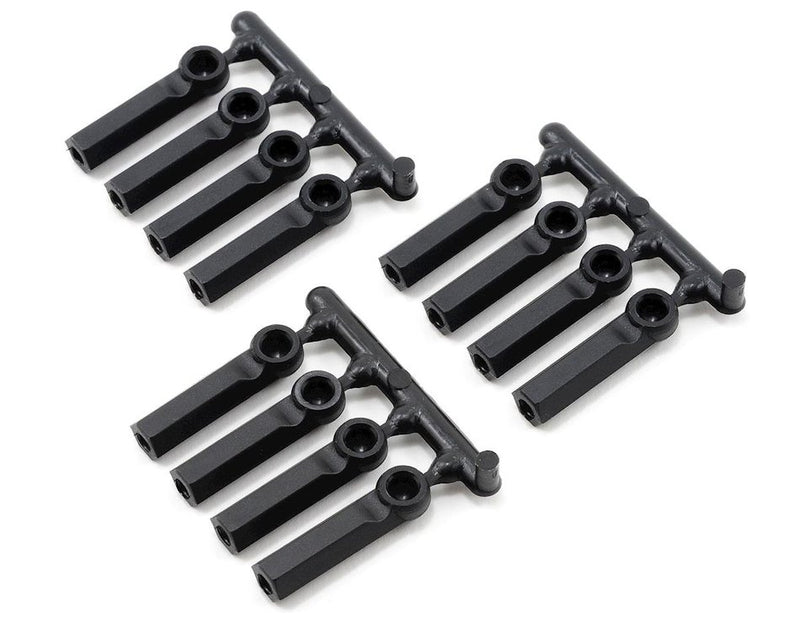 RPM 73392 Black Long Shank Rod Ends 12 Pack