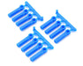 RPM 73395 Blue Long Shank Rod Ends 12 Pack