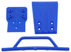 RPM 80025 Blue Front Bumper and Skid Plate for Traxxas Slash 4x4