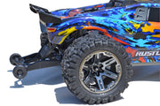 RPM 80962 Black Wheelie Bar Mount for Traxxas Rustler 4x4
